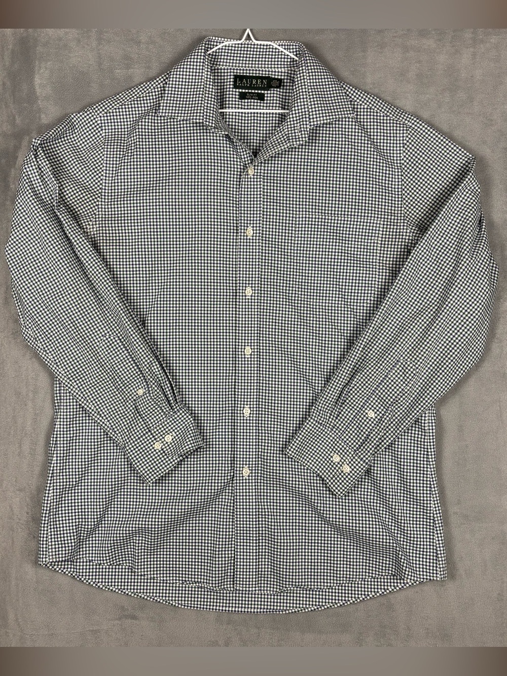 Ralph Lauren Black & White Micro Check Dress Shirt